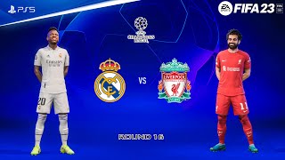 FIFA 23 - Real Madrid vs Liverpool - UEFA Champions League R16 Full Match | PS5™ Gameplay [4K60]