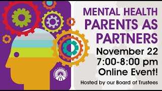 Mental Health: Parents as Partners