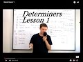 Determiners: Lesson 1