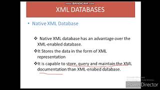 XML DATABASE TYPES AND XML ENABLED DATABASE