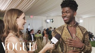 Lil Nas X on His Three Royal Outfits | Met Gala 2021 With Emma Chamberlain | Vogue