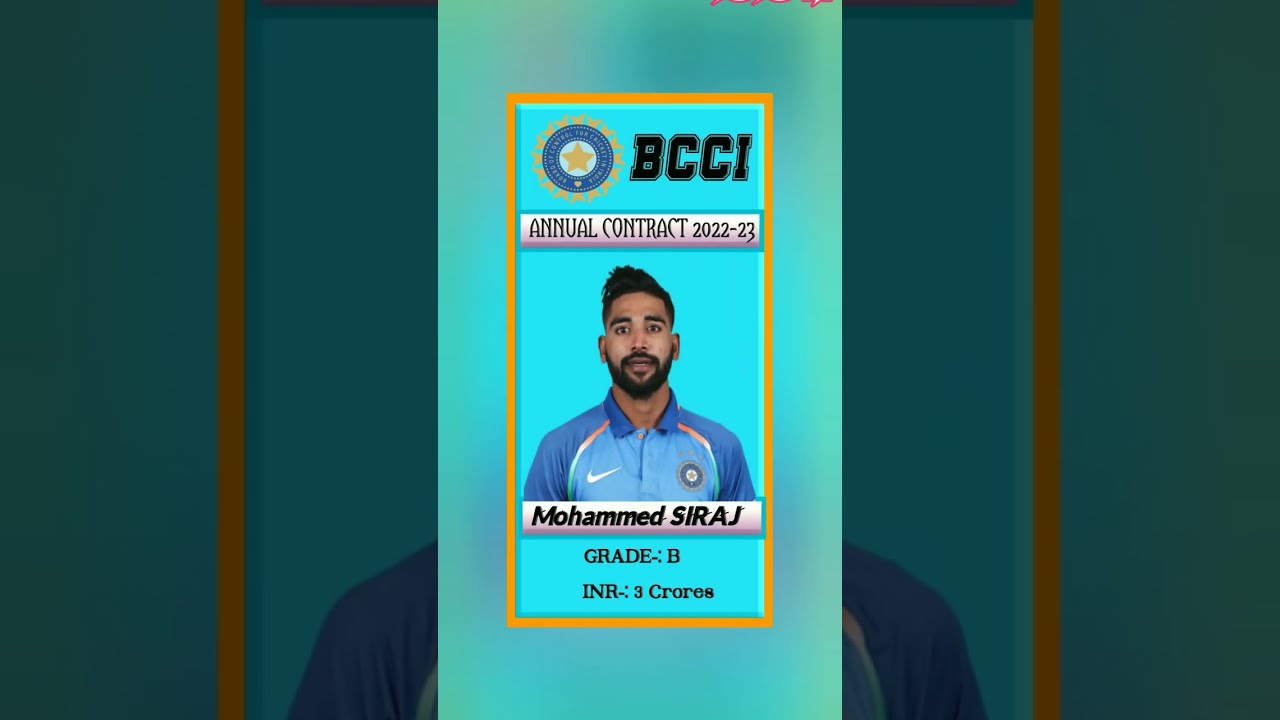 BCCI Grade B Contract Players List 2022-23 - YouTube