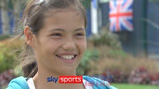 "Maybe it will happen one day" - An 11-year-old Emma Raducanu on being a tennis Grand Slam champion