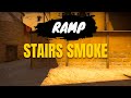 CS:GO - Unusual Mirage Stairs Smoke from Ramp (Both Tickrates)