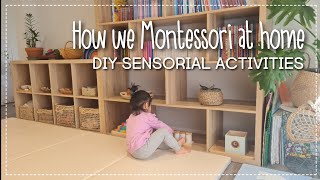 Montessori SENSORIAL ACTIVITY for 2 year olds DIY | How we Montessori at home