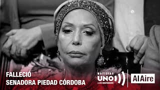 Falleció Piedad Córdoba, senadora del Pacto Histórico | Noticias Uno Al Aire