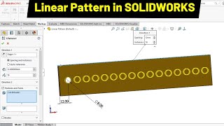 Linear Pattern in SOLIDWORKS | Robo CAD