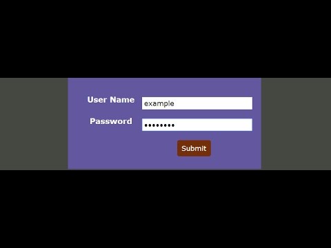 HTML form with input type submit button HTML form with input type submit button