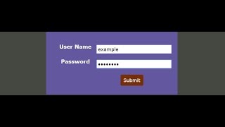 HTML form with input type submit button || HTML and CSS