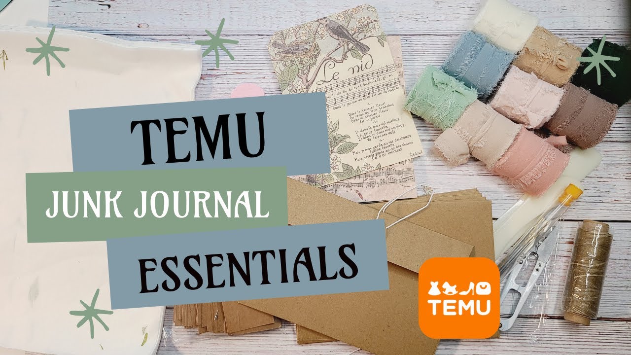 Temu Junk Journal Essentials Youtube