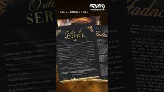 Doris Hadnot Funeral Program Design - Large Single Fold