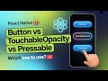 #21 Button, TouchableOpacity & Pressable in React Native | Hindi