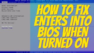 Automatically Enters Into BIOS  "FIXED" | Fix PC/Laptop Enters BIOS on Startup | ACER/HP/DELL/HCL