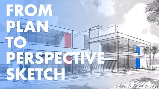 Generate a Perspective From Only a Plan: Procreate for Architects