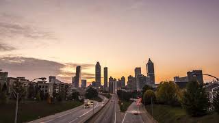 Jackson Street Bridge Sunset Timelapse