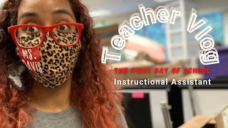 Teacher Vlog: From SPED To 1st Grade Instructional Assistant | 1st Day Pre-Service Day