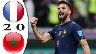France vs Morocco 2-0 All Gоals & Extеndеd Hіghlіghts 2022