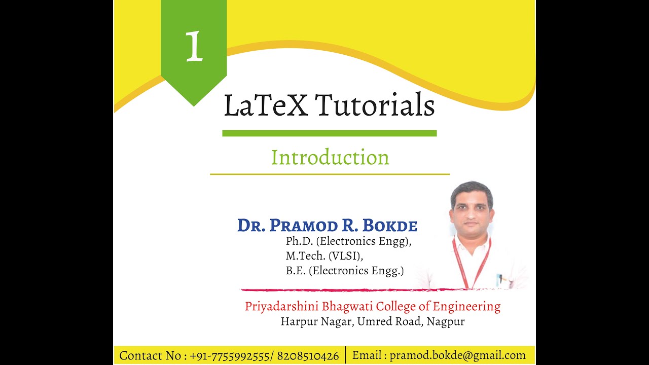 Latex Tutorial Introduction Youtube