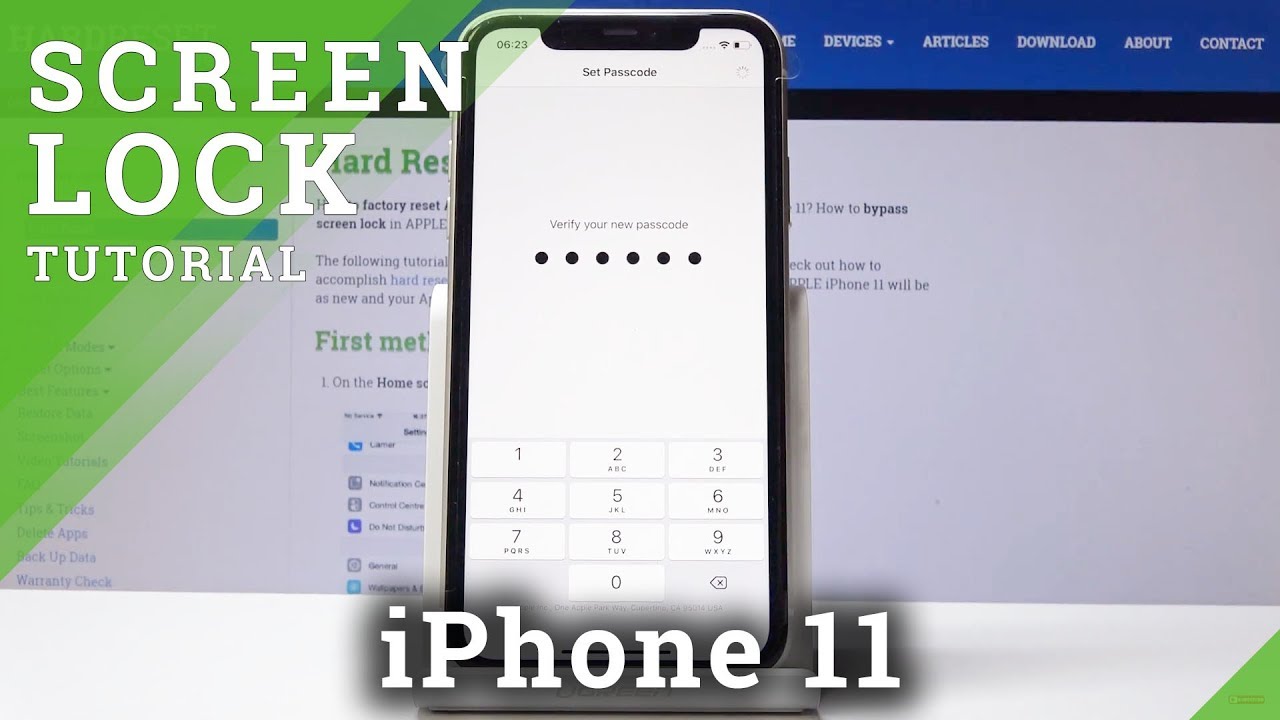 How To Add Passcode In IPhone 11 - Set Up Lock Screen - YouTube