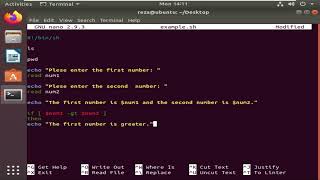 3. If statement - Comparing two numbers - Bash Scripting
