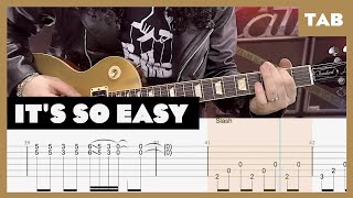 Guns N’ Roses - It's So Easy - Guitar Tab | Lesson | Cover | Tutorial