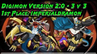 Digimon Version 2.0 (BT18/19) 3v3 - 1st Place - Imperialdramon