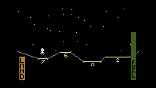 Atari 8-bit:- Lunar Lander (BASIC game)