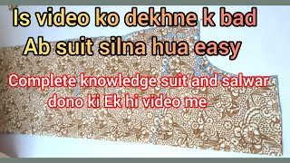 ❤️42size Suit and Salwar ki cutting😊|ab salwar suit ki cutting ek vdo me#video#najia'stailoring#like