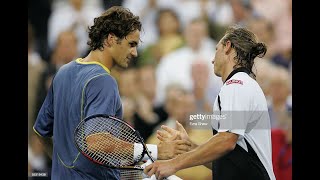 Federer v. Nalbandian - US Open 2005 QF Highlights