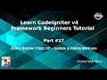 Learn CodeIgniter 4 Framework Tutorials #17 Query Builder Class #3 Update & Delete Methods