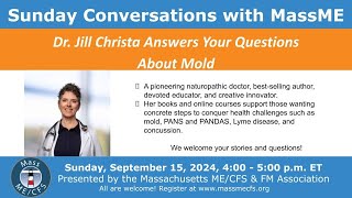 Sunday Conversations September 2024 - Mold Q&A with Dr. Jill Crista