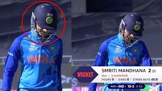 Emotional Smriti Mandhana Crying after got out in Semifinal against Australia | IND w vs AUS w T20