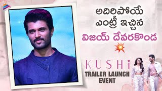 Vijay Deverakonda Grand Entry | Kushi Trailer Launch | Samantha | Shiva Nirvana | Hesham Abdul Wahab