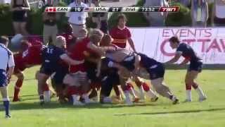 Canada vs. USA - Rugby Highlights (RWC Warm Up) 22nd August 2015