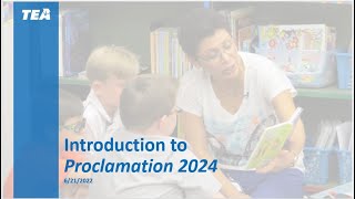 Introduction to Proclamation 2024 Webinar