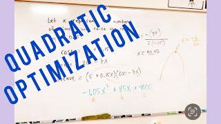 Quadratic Optimization example