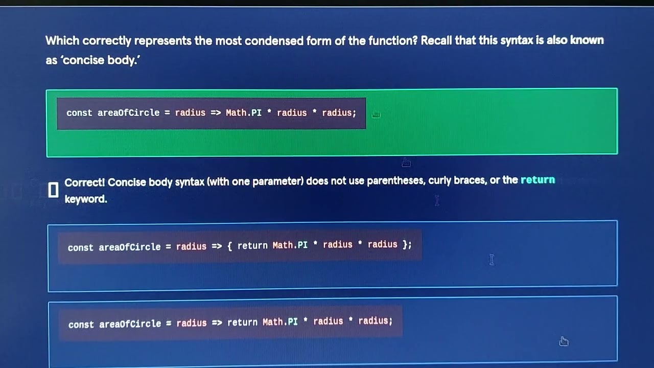 JavaScript Basics: Codecademy Functions Quiz With Adam Jackson. - YouTube