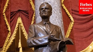JUST IN: Statue Of Reverend Billy Graham Unveiled In The National Statuary Hall