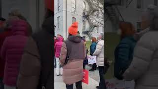 People line up outside Maine State House for the start of the Legislature’s second session