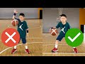 How To Dribble A Basketball For Beginners! Basketball Basics for Kids Basketball Training