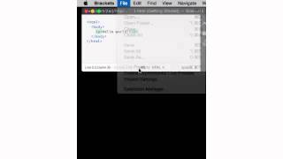 Brackets web editor live preview demo
