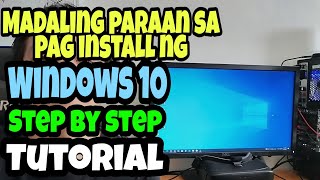 How to install Windows 10 | STEP BY STEP TUTORIAL | 2022 | TAGALOG | Subscribers Request.