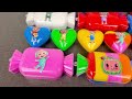 Looking For Cocomelon ,Baby Shark ,Pinkfong with Rainbow Slime ! Satisfying ASMR Videos