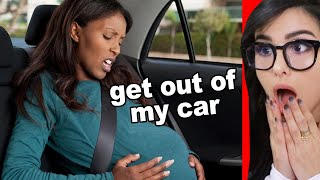 Taxi Driver Kicks Out Pregnant Women