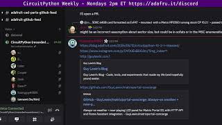 CircuitPython Weekly Meeting for May 18, 2026 @circuitpython #circuitpython #adafruit