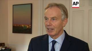 Former UK PM Blair on death of McGuinness