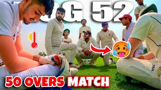 PLAYED 50 OVERS MATCH IN 45°C🥵| Defending 290 Runs😱| Cricket Cardio One Day Match