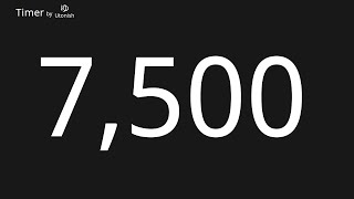 7500 Second Countdown Timer