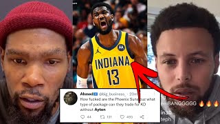 NBA TWITTER REACTS TO DEANDRE AYTON SIGNING WITH INDIANA PACERS | KD OUT?