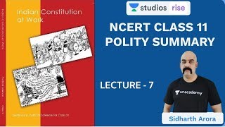 L7: Chapter 4 part 1 | Class 11 NCERT Polity Summary | UPSC CSE/IAS 2020 | Sidharth Arora